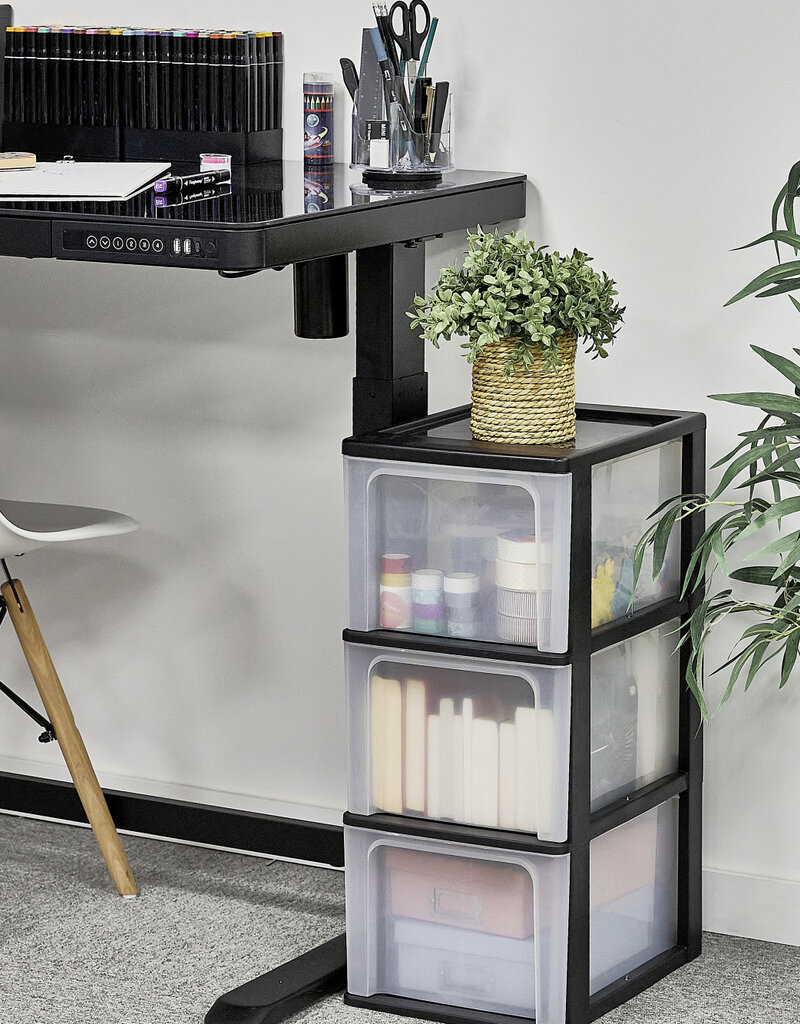 IRIS Organizer Chest - 3 drawers - OCH-2300 - Black