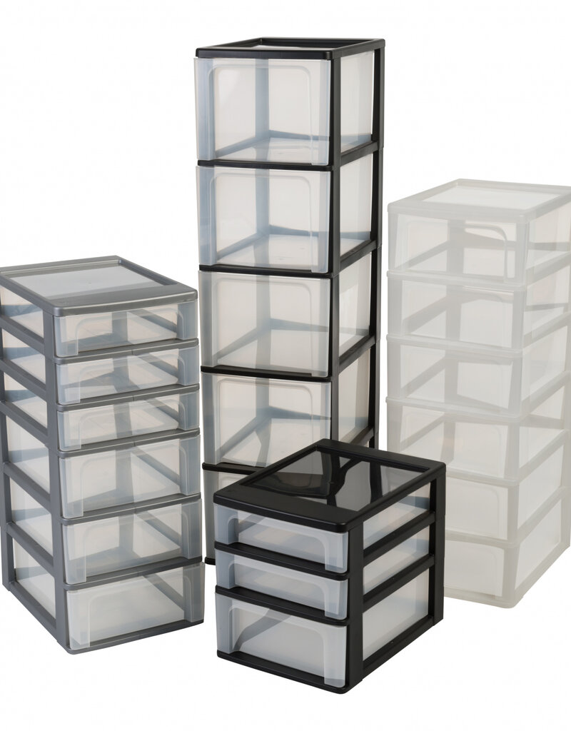 IRIS Organizer Chest - 3 drawers - OCH-2300 - Black