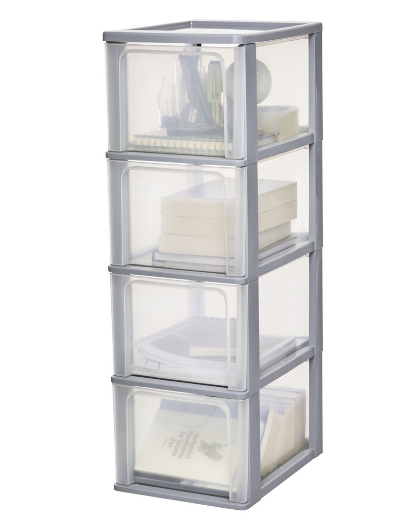 IRIS Organizer Chest - 4 drawers - OCH-2400 - Grey