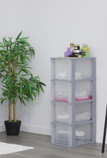 IRIS Organizer Chest - 4 lades - OCH-2400 - Grey