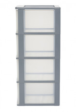 IRIS Organizer Chest - 4 drawers - OCH-2400 - Grey