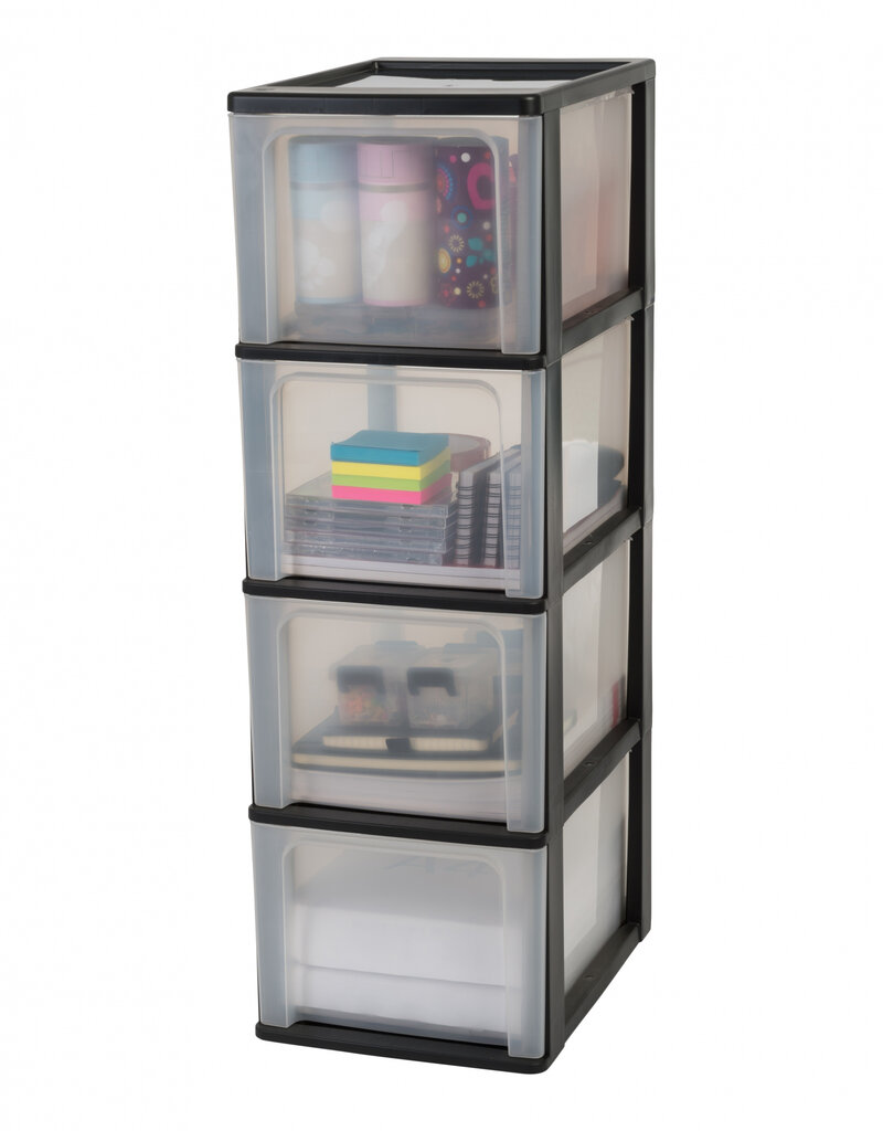 IRIS Organizer Chest - 4 lades - OCH-2400 - Black