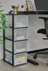 IRIS Organizer Chest - 4 lades - OCH-2400 - Black