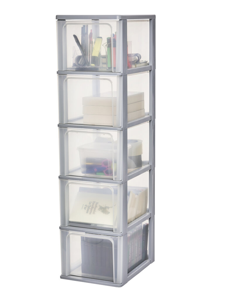 IRIS Organizer Chest - 5 drawers - OCH-2500 - Grey