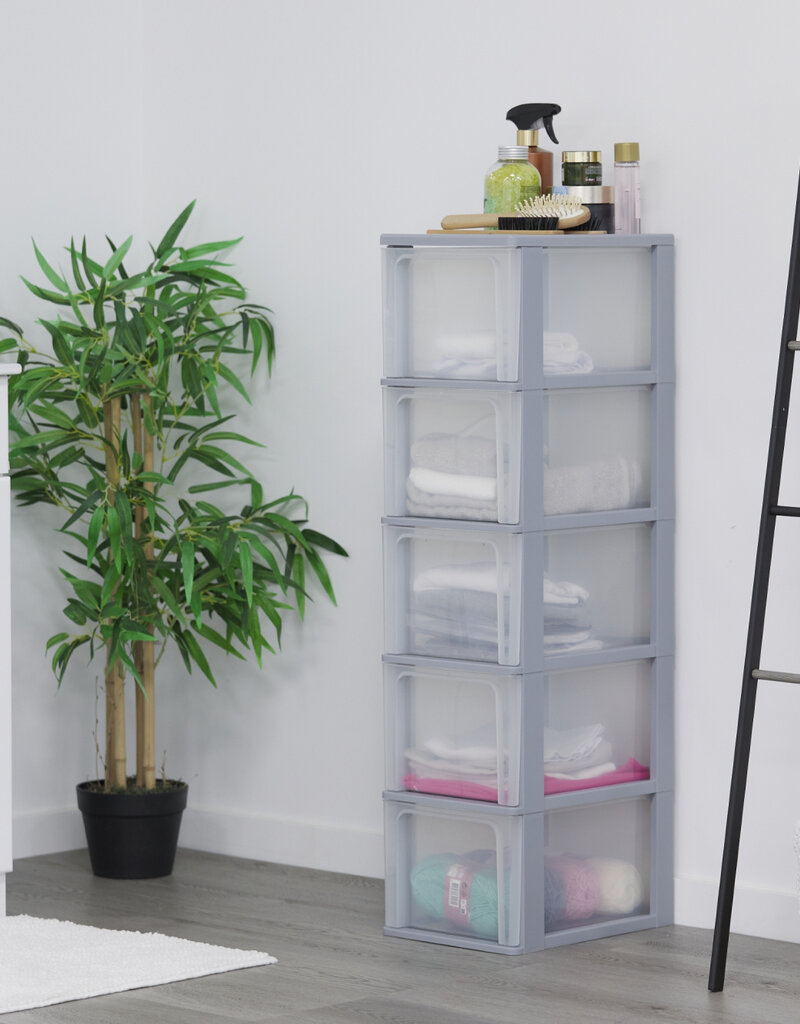 IRIS Organizer Chest - 5 drawers - OCH-2500 - Grey