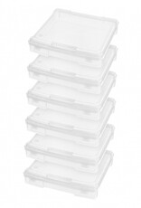 IRIS Portabel hobby organizer - A4 Format - set van 6 - SBC-350 - Transparent