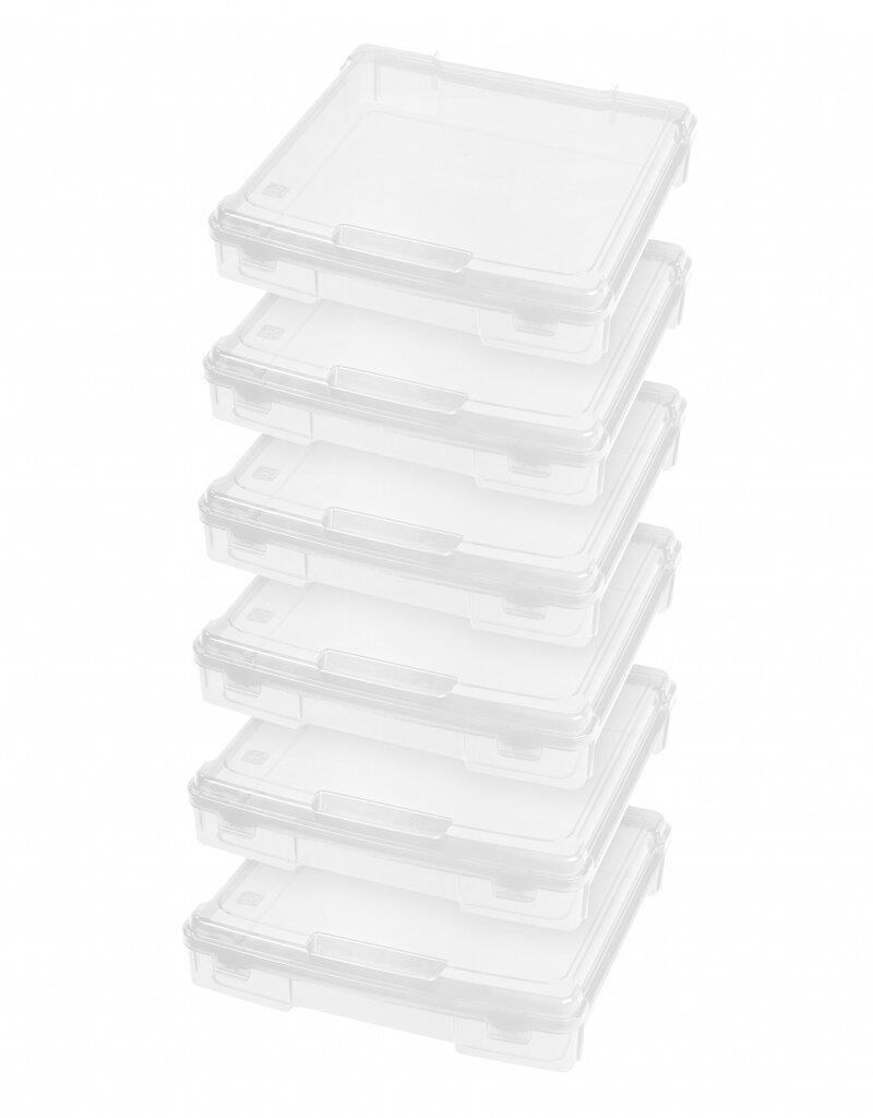 IRIS Portable hobby organizer - A4 Format - set of 6 - SBC-350 - Transparent