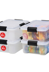 IRIS Air Tight Box - 10 liters - set of 4 - AT-S - Transparent