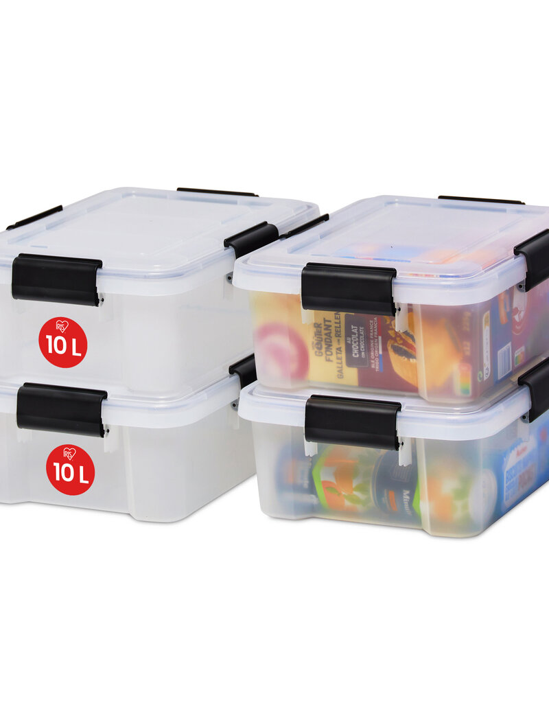 IRIS Air Tight Box - 10 liters - set of 4 - AT-S - Transparent