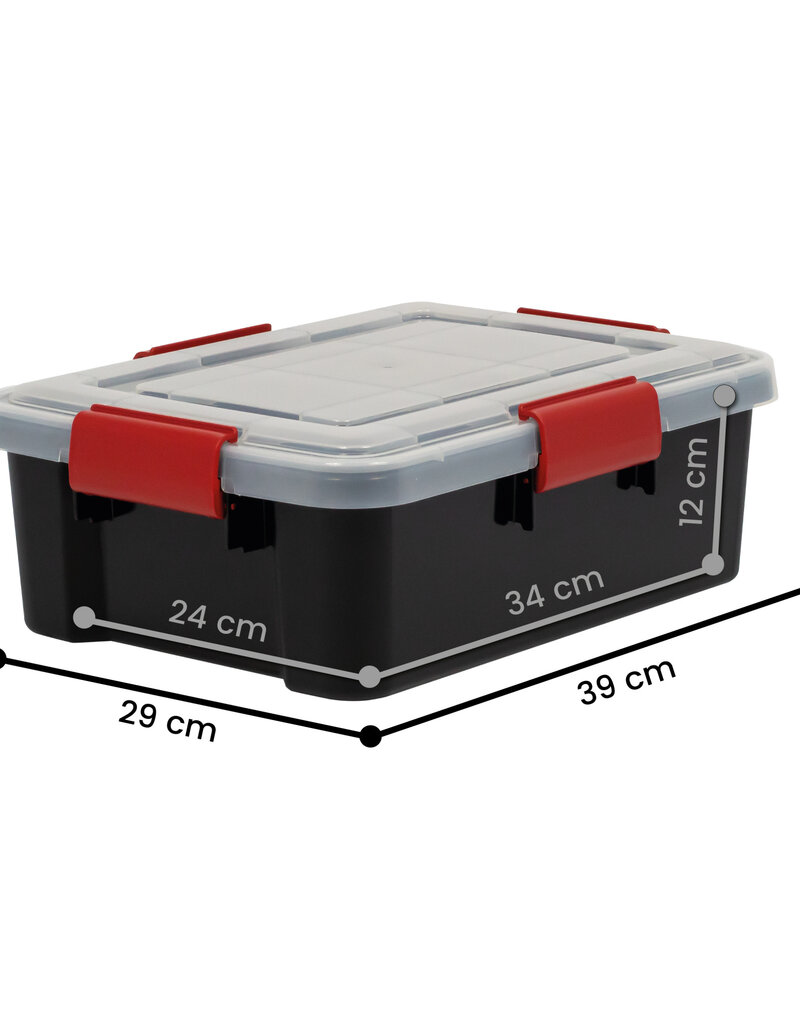 IRIS Air Tight Box - 10 liter - set van 4 - AT-S - Black