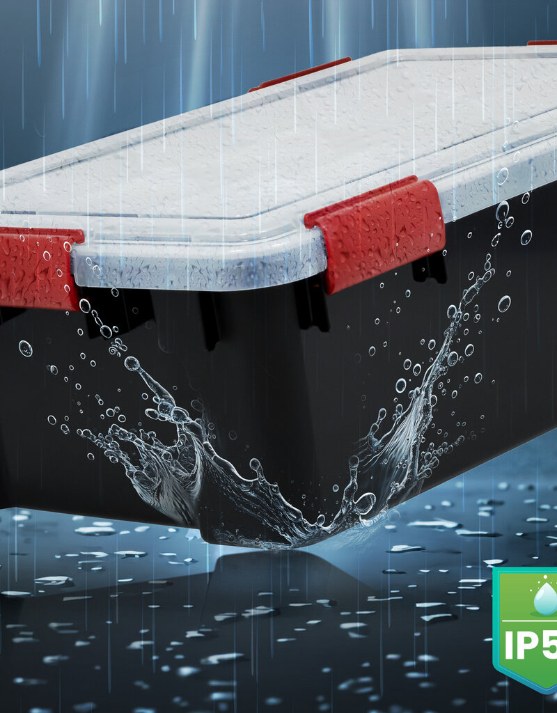 IRIS Air Tight Box - 10 liters - set of 4 - AT-S - Black