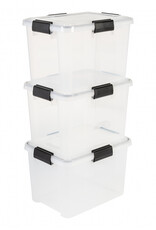 IRIS New Air Tight Box - 20 liters - set of 3 - DDAT-SD - Transparent
