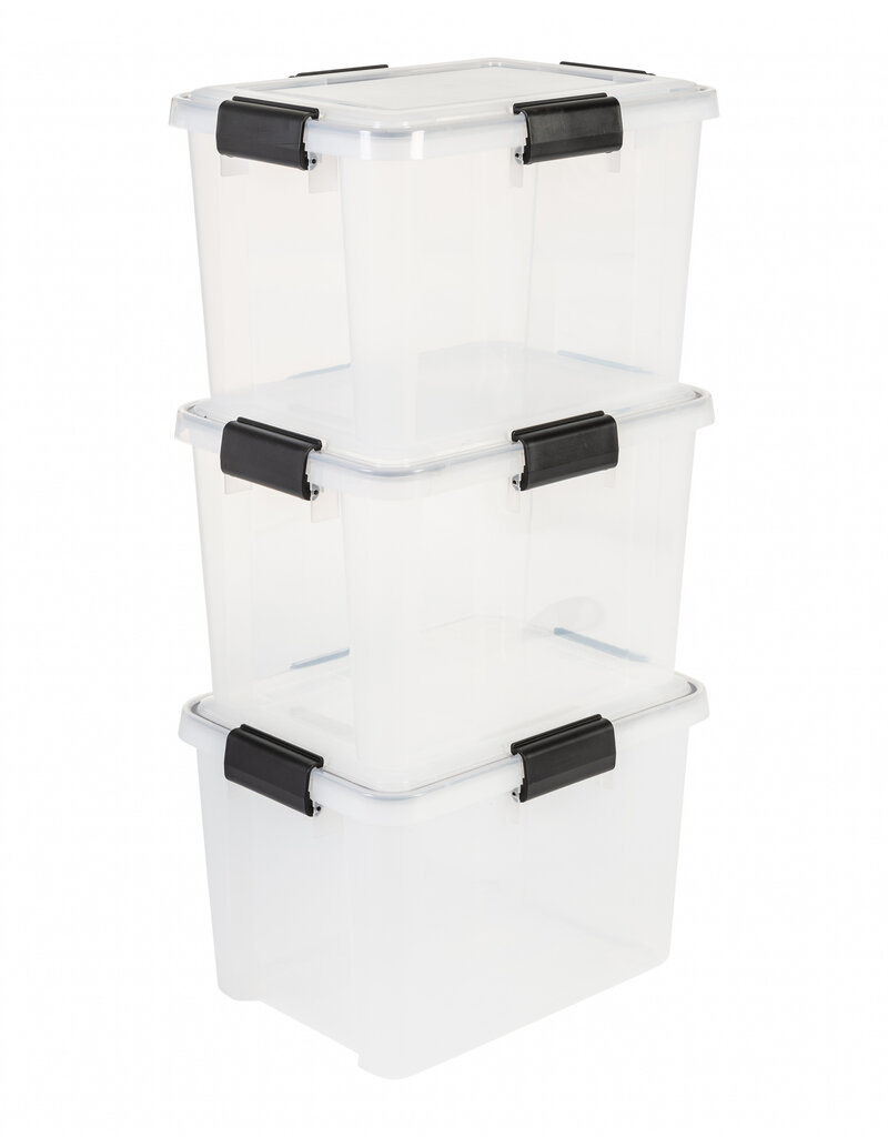 IRIS New Air Tight Box - 20 liters - set of 3 - DDAT-SD - Transparent