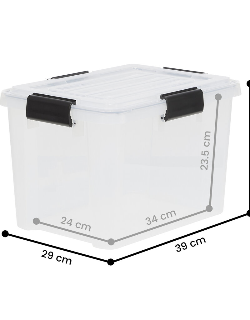 IRIS New Air Tight Box - 20 liters - set of 3 - DDAT-SD - Transparent