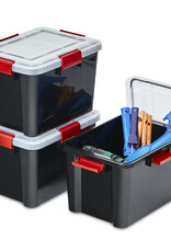 IRIS Air Tight Box - 20 liters - set of 3 - AT-SD - Black