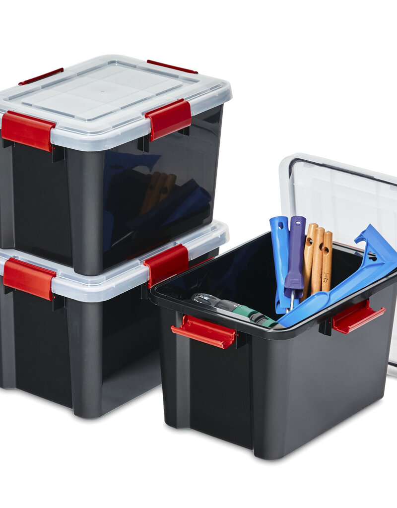 IRIS Air Tight Box - 20 liters - set of 3 - AT-SD - Black