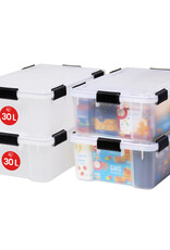 IRIS Air Tight Box - 30 liter - set van 4 - AT-LS - Transparent