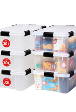IRIS Air Tight Box - 30 liters - set of 6 - AT-LS - Transparent