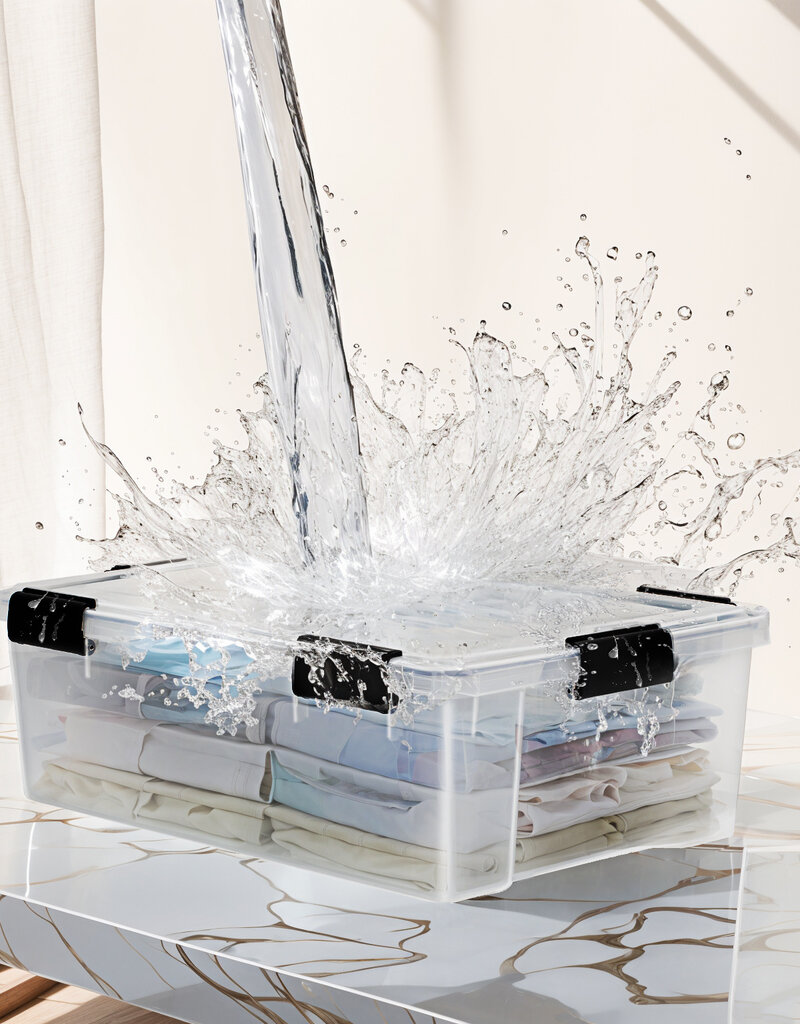 IRIS Air Tight Box - 30 liters - set of 6 - AT-LS - Transparent