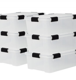 IRIS New Air Tight Box - 30 liters - set of 6 - DDAT-LS - Transparent