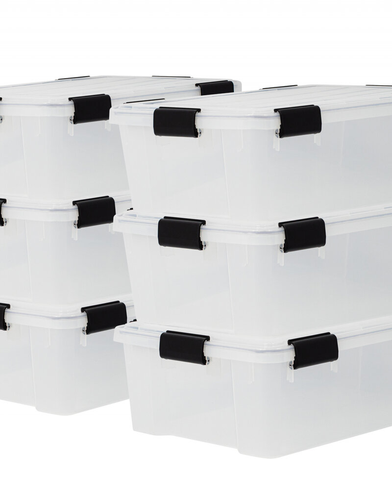 IRIS New Air Tight Box - 30 liters - set of 6 - DDAT-LS - Transparent