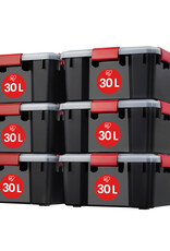 IRIS Air Tight Box - 30 liters - set of 6 - AT-LS - Black