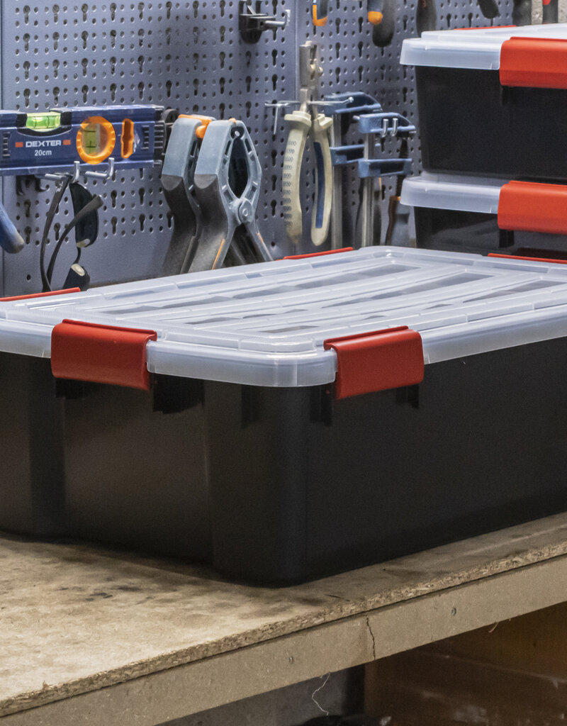 IRIS Air Tight Box - 30 liter - set van 6 - AT-LS - Black