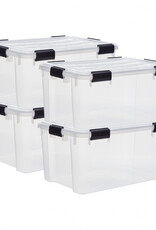 IRIS New Air Tight Box - 50 liter  - set van 4 - DDAT-L - Transparant