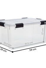 IRIS New Air Tight Box - 50 liters - set of 4 - DDAT-L - Transparent