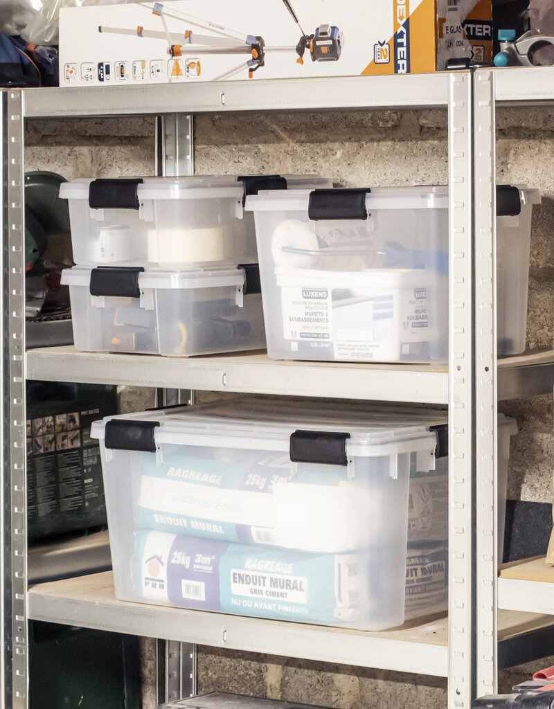 IRIS New Air Tight Box - 50 liters - set of 4 - DDAT-L - Transparent