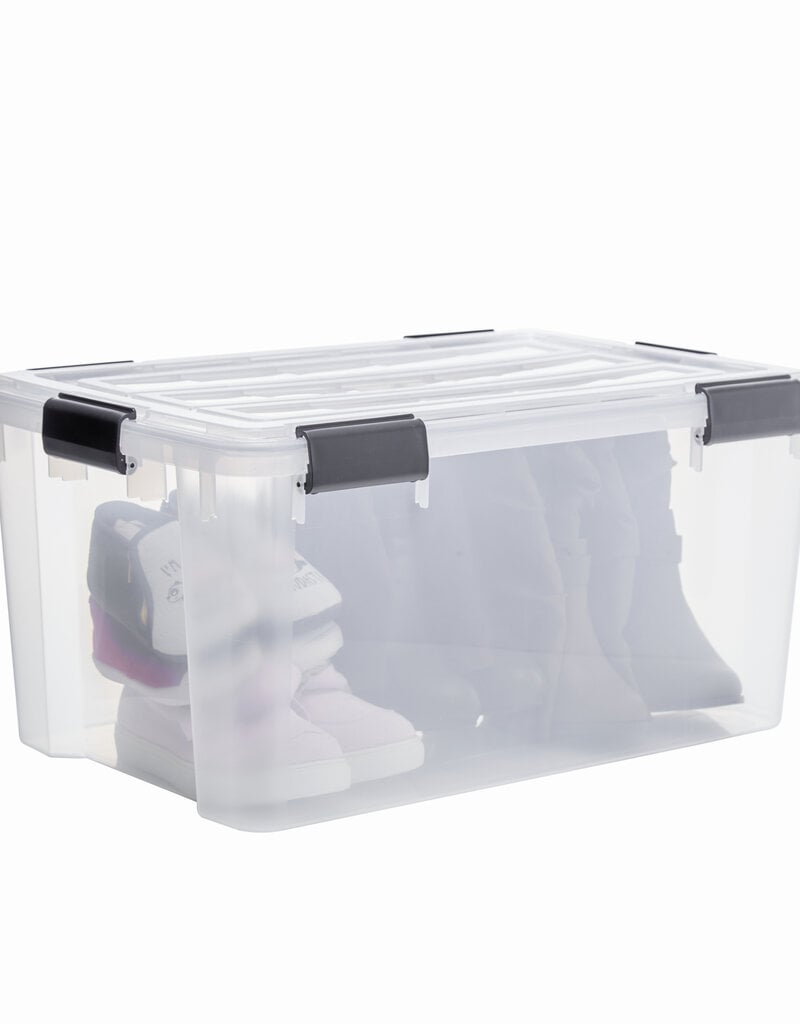 IRIS New Air Tight Box - 50 liters - set of 4 - DDAT-L - Transparent
