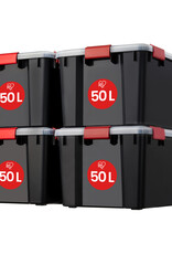 IRIS Air Tight Box - 50 liter - set van 4 - AT-L - Black