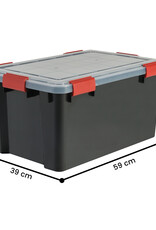 IRIS Air Tight Box - 50 liter - set van 4 - AT-L - Black
