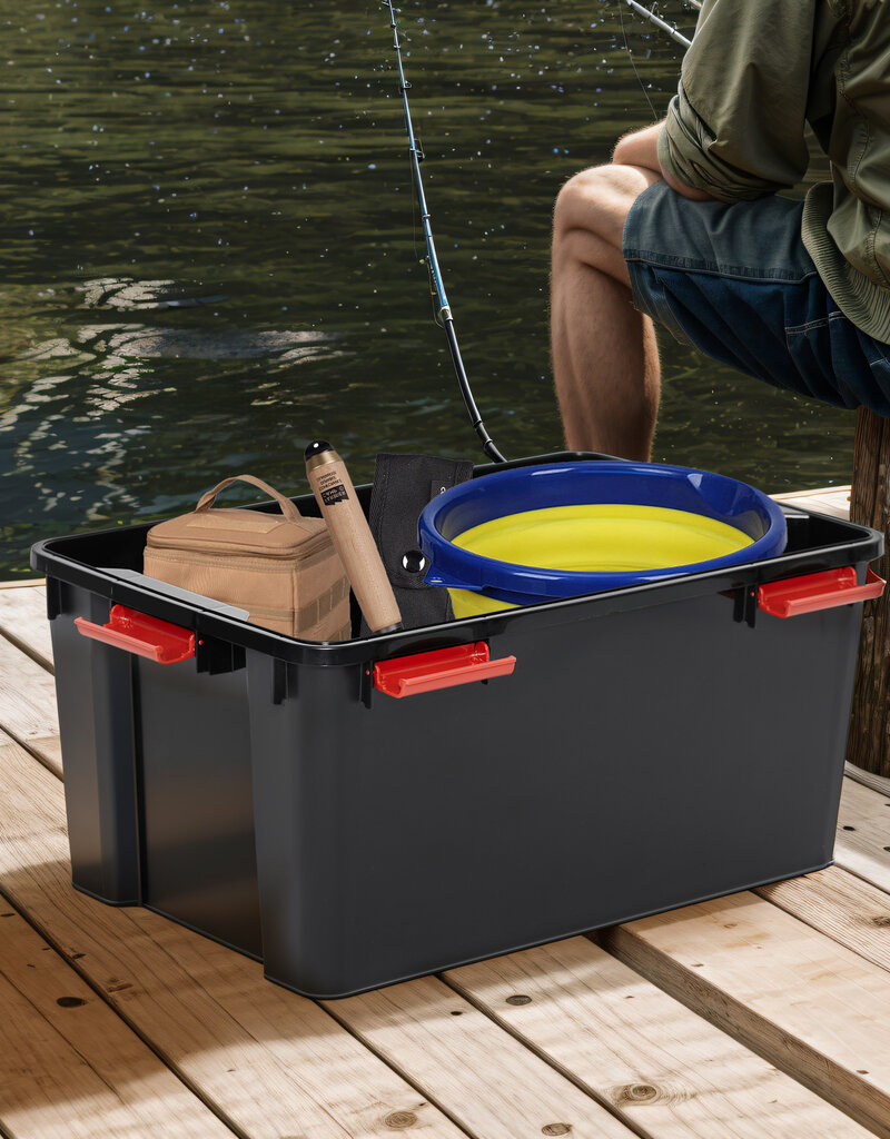 IRIS Air Tight Box - 50 liter - set van 4 - AT-L - Black