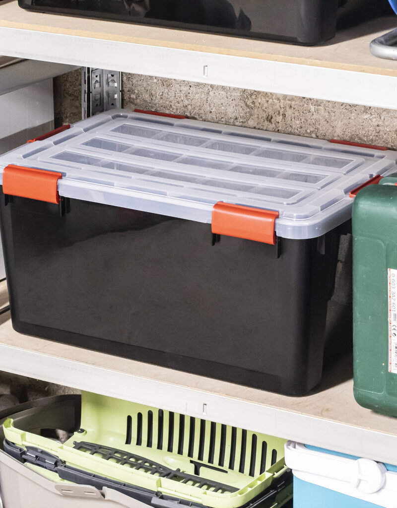 IRIS New Air Tight Box - 50 liter  - set van 4 - DDAT-L - Black
