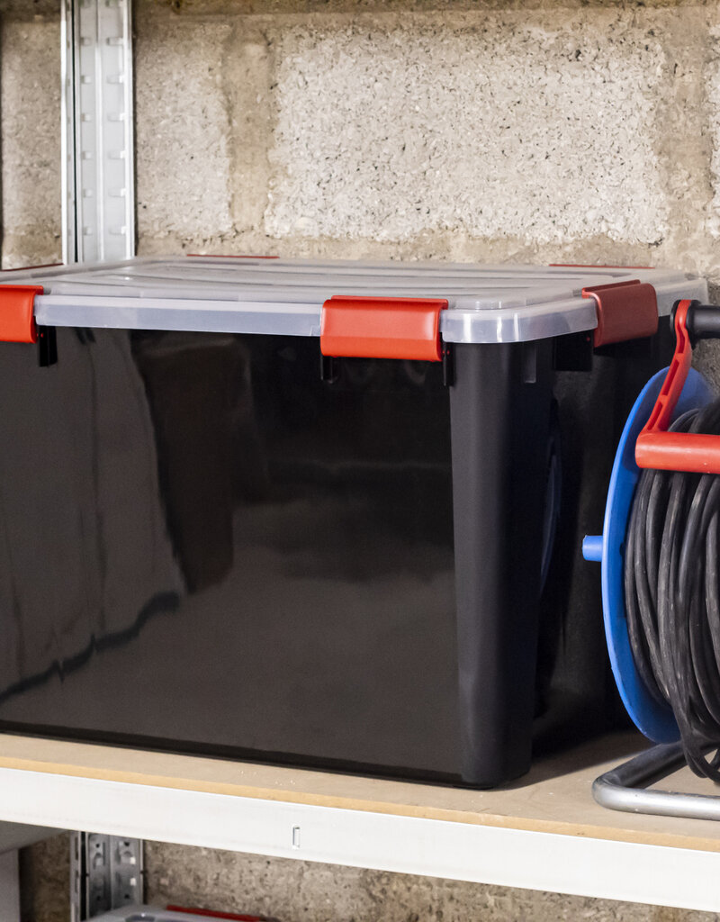 IRIS New Air Tight Box - 70 liter  - set van 3 - DDAT-LD - Black