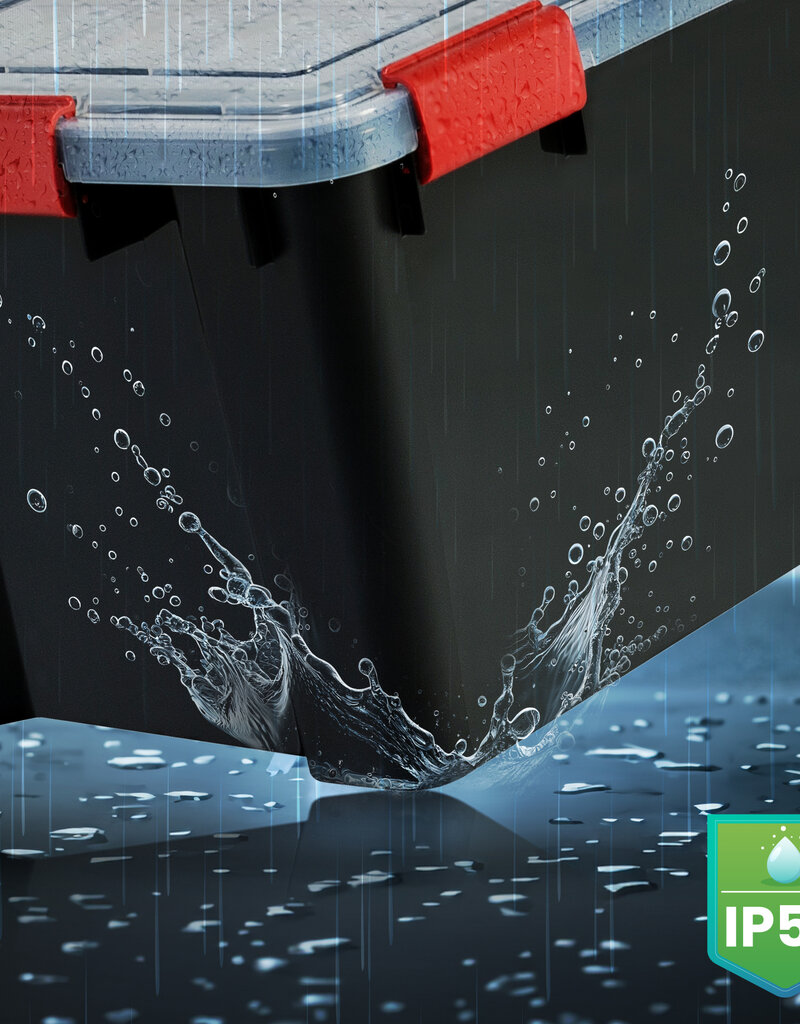 IRIS New Air Tight Box - 70 liters - set of 3 - DDAT-LD - Black