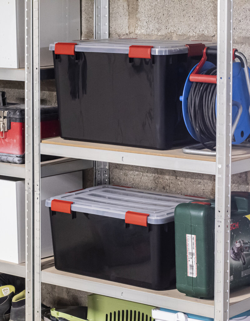 IRIS New Air Tight Box - 70 liters - set of 3 - DDAT-LD - Black