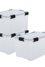 IRIS New Air Tight Box - 70 liters - set of 3 - DDAT-LD - Transparent