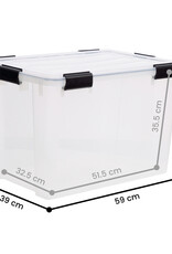 IRIS New Air Tight Box - 70 liters - set of 3 - DDAT-LD - Transparent