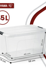 IRIS New Top Box - 45 liters - set of 6 - NTB-45 - Transparent