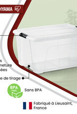 IRIS New Top Box - 45 liters - set of 6 - NTB-45 - Transparent