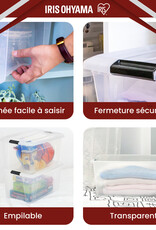 IRIS New Top Box - 45 liters - set of 6 - NTB-45 - Transparent