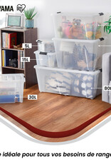 IRIS New Top Box - 60 liter - set van 4 - Transparant