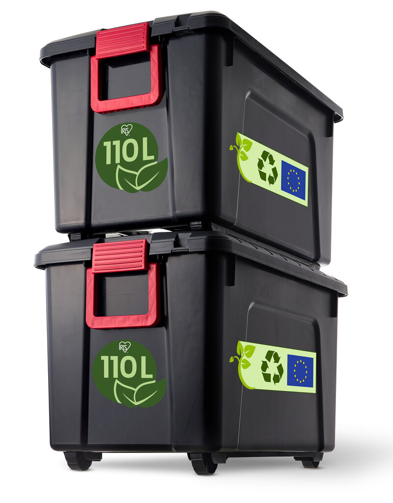 IRIS Store It All Box - 110 liters - set of 2 - SIA-110 - Black