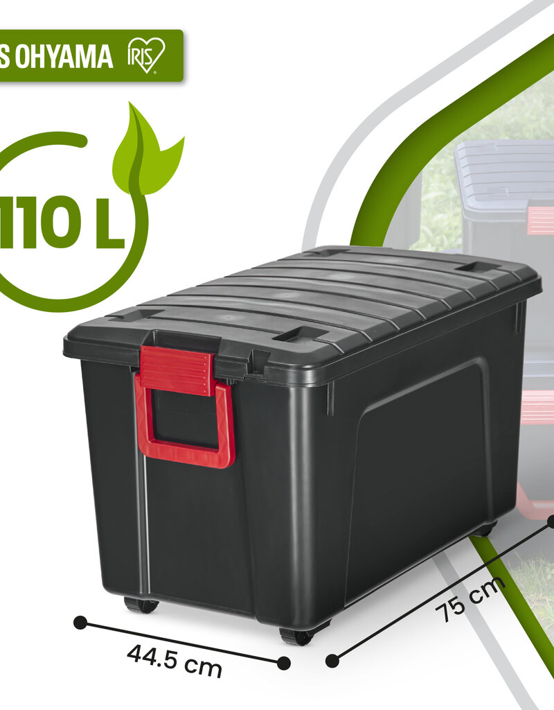 IRIS Store It All Box - 110 liters - set of 2 - SIA-110 - Black