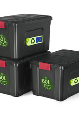 IRIS Store It All Box - 60 liter - set van 3 - SIA-60 - Black
