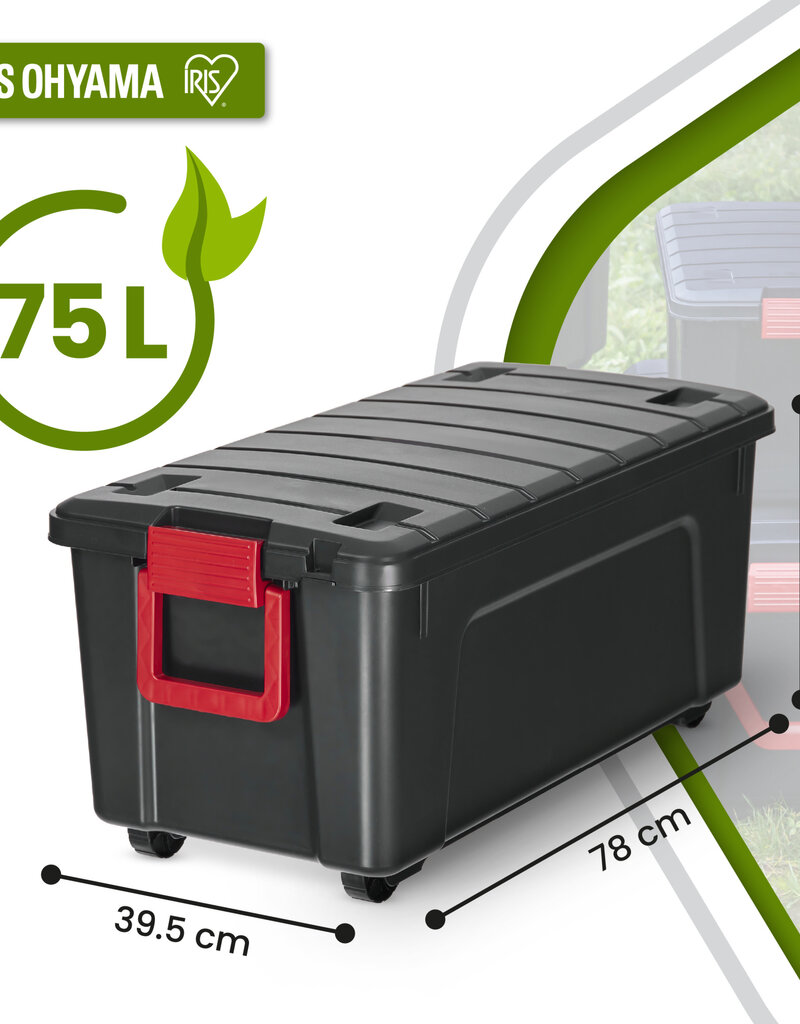 IRIS Store It All Box - 75 liter - set van 3 - SIA-75 - Black
