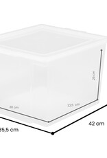 IRIS New Useful Storage Box - 30 liters - set of 6 - USB-M - Transparent