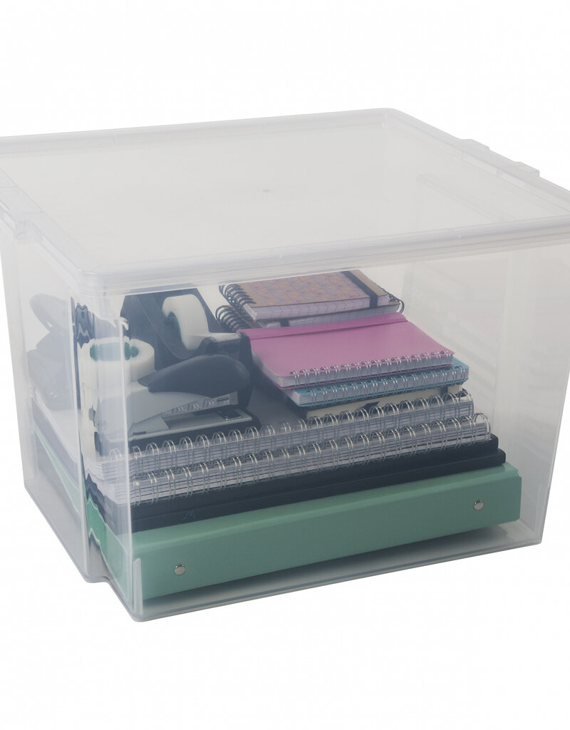 IRIS New Useful Storage Box - 30 liters - set of 6 - USB-M - Transparent